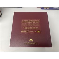 Star Trek collectables to include limited edition 30th Anniversary boxed VHS collectors set no. 002580, and further DVDs, books etc in one box