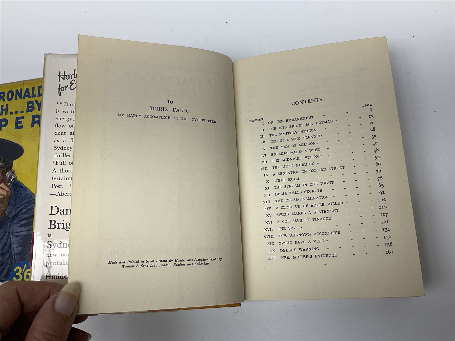Collection of Hodder and Stoughton yellow jacket version books, to include Sydney Horler, George Goodchild, Dornford Yates, Leslie Charteris etc 
