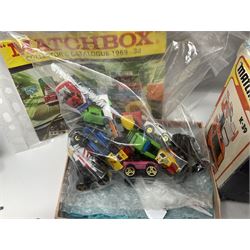 Various makers - Matchbox Superkings Snorkel Fire-Engine No.K-39 and King Size Scammell Tipper Truck No.K-19; both boxed; and large quantity of unboxed, playworn and repainted models by Dinky, Corgi, Lesney, EFE, Micromachines etc