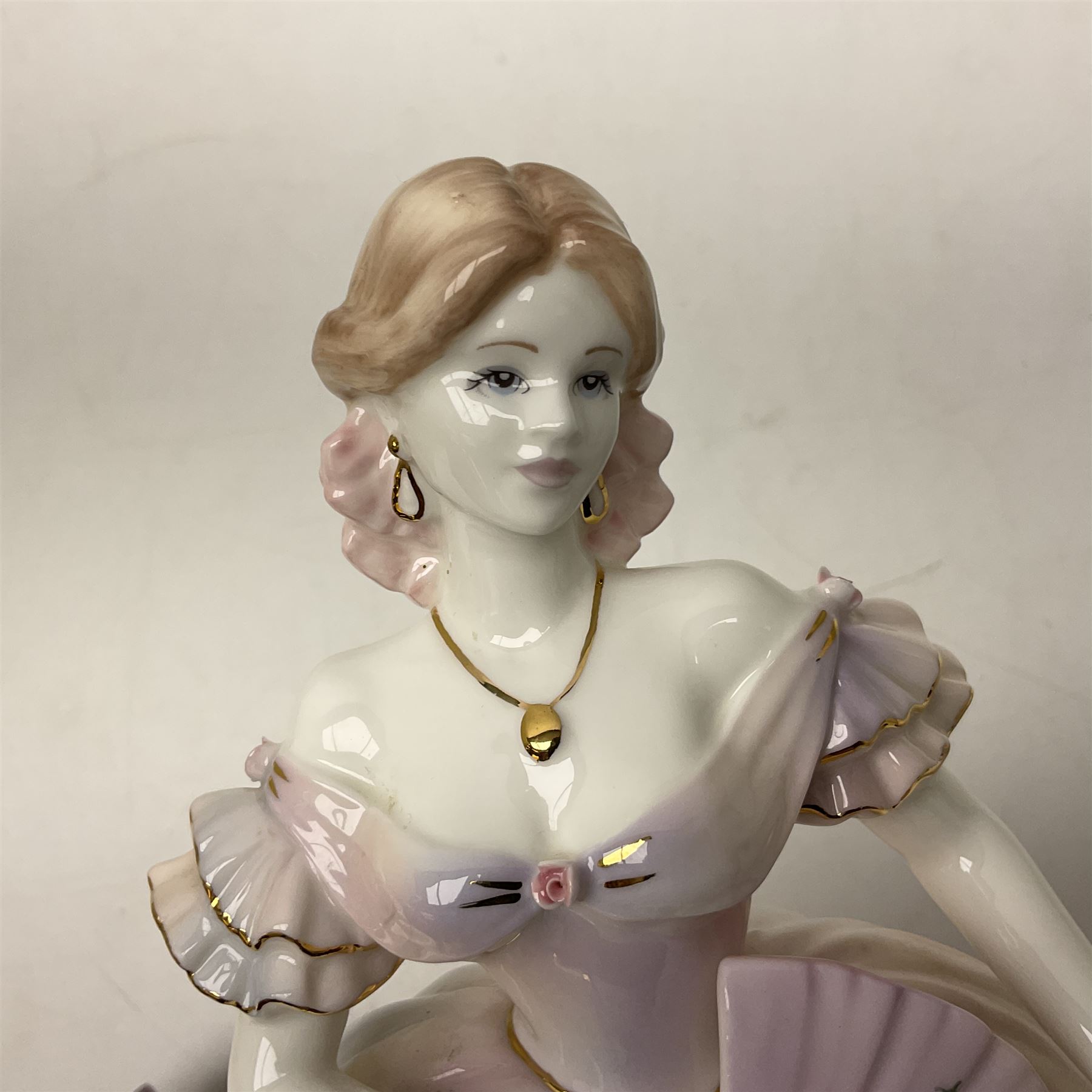 Coalport figure, Secret Garden, designed by Sue McGarrigle, with original box and certificate of authentication, H26cm