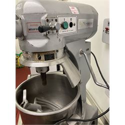 Newscan FM29 mixer with bowl and three attachments- LOT SUBJECT TO VAT ON THE HAMMER PRICE - To be collected by appointment from The Ambassador Hotel, 36-38 Esplanade, Scarborough YO11 2AY. ALL GOODS MUST BE REMOVED BY WEDNESDAY 15TH JUNE.