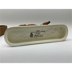 A Royal Worcester limited edition figure, Arkle, owned by the Duchess of Westminster, modelled by Doris Lindner, on wooden base, H27cm. 