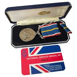 Five Masonic silver jewels, hallmarked, together with two hull education committee medals and a National Service Medal  
