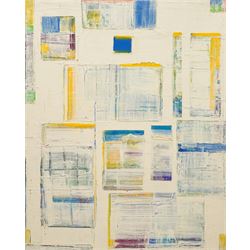 Gillian Ross Kelsey (British 1935-2025): 'Solero', mixed media on canvas unsigned 106cm x ...