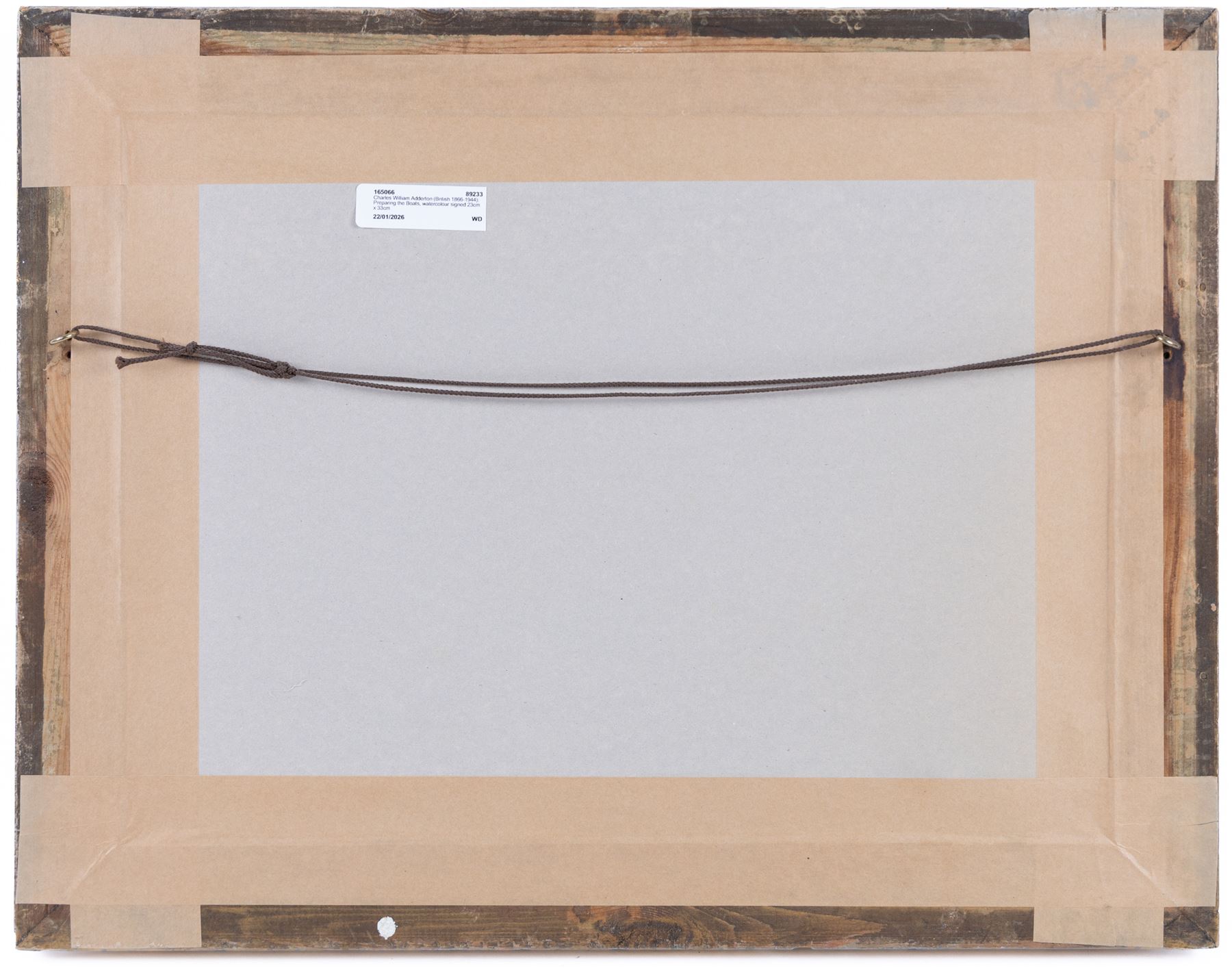 Charles William Adderton (British 1866-1944): Preparing the Boats, watercolour signed 23cm x 33cm 