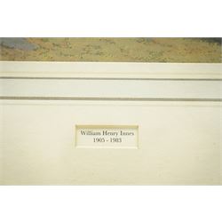 Attrib. William Henry Innes (British 1905-1983): Cliff Face, pastel unsigned, attributed on the mount 25.5cm x 31.5cm 