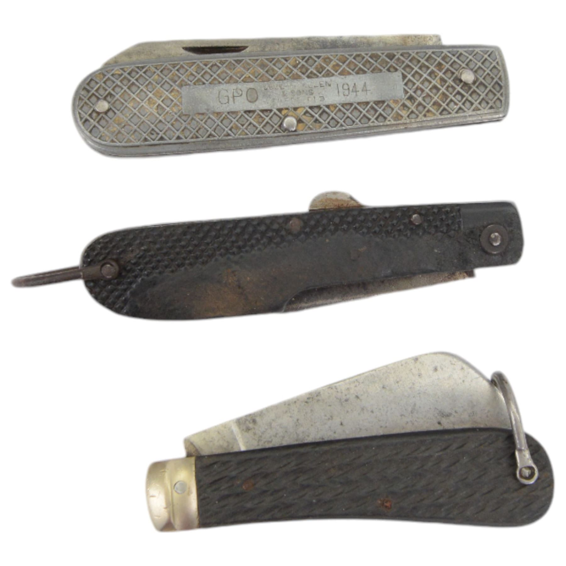 Collection of pen knives, including Swedish barrel knife, with steel blade, marked Segerstrom Eskilstuna, Pradel, Jowika, Springer etc 
