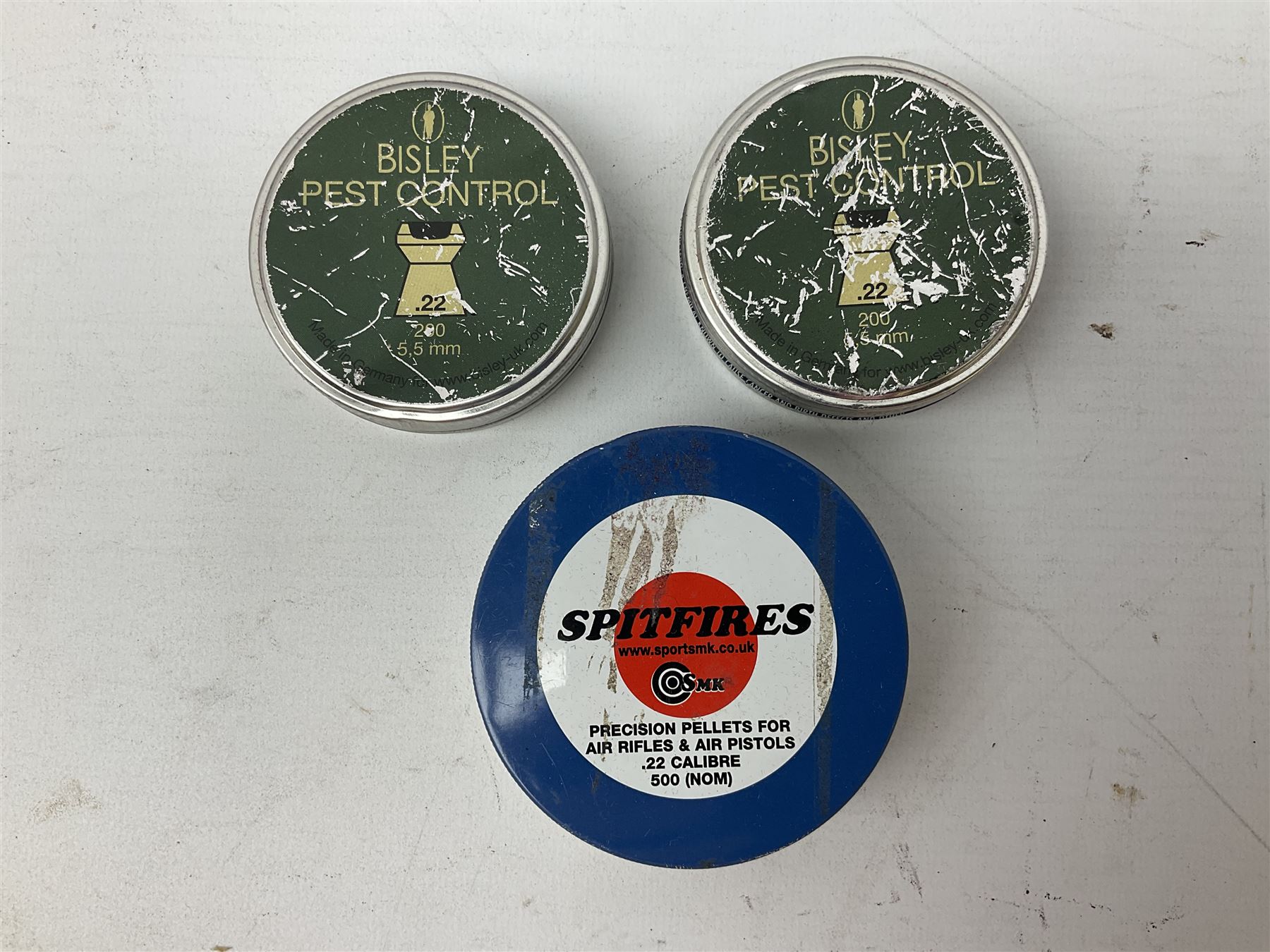 Webley Hurricane .22 air pistol with over lever action and thumb safety L27cm; Webley Premier .22 air pistol with over lever action No.816; part Diana model 2 air pistol; and quantity of .22 pellets in three tins