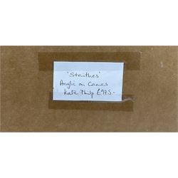 Kate Philp (Scottish 1973-): 'Staithes', acrylic on canvas signed, titled verso 39cm x 38cm