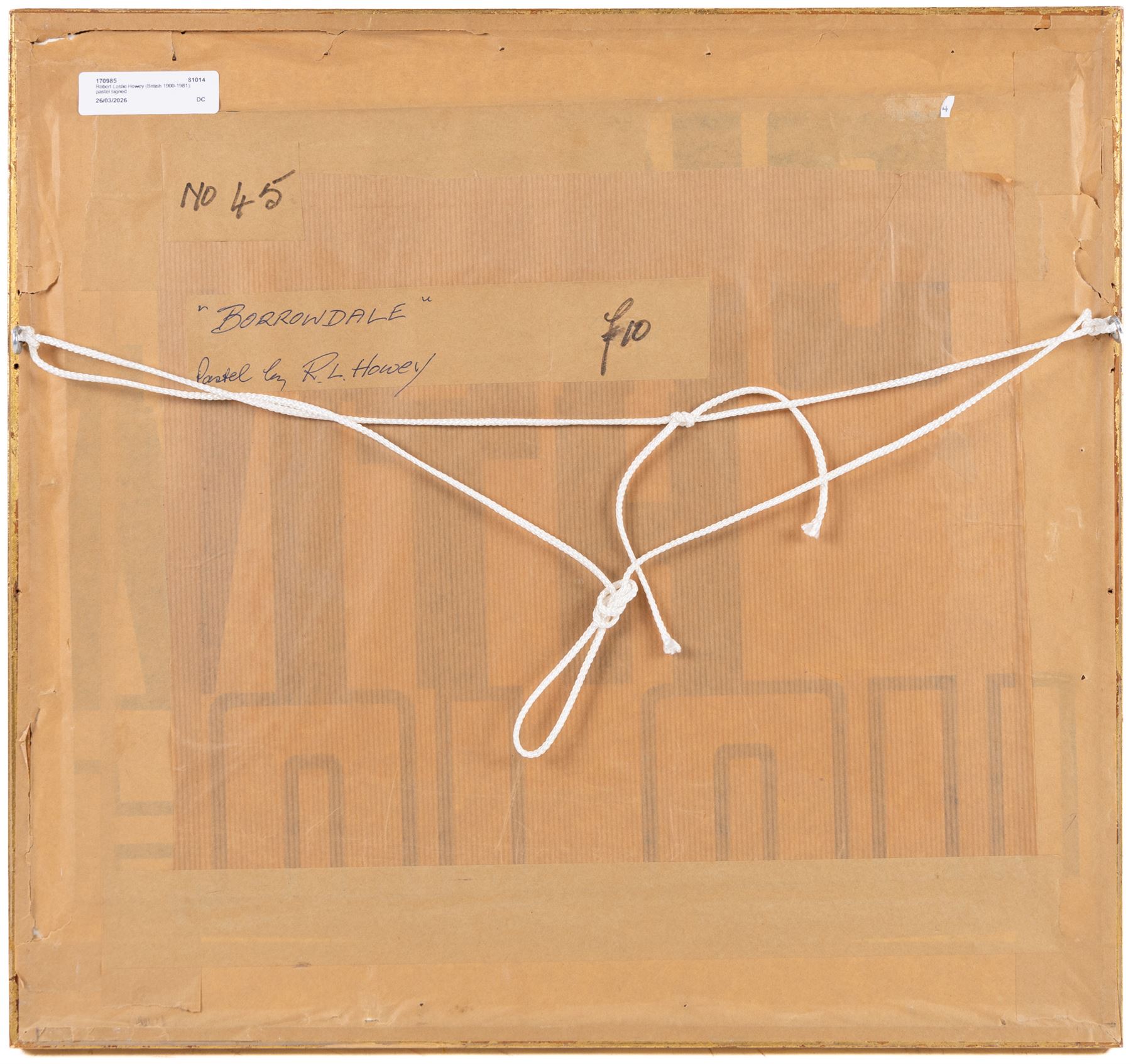 Robert Leslie Howey (British 1900-1981): 'Borrowdale', pastel signed 24cm x 29cm 