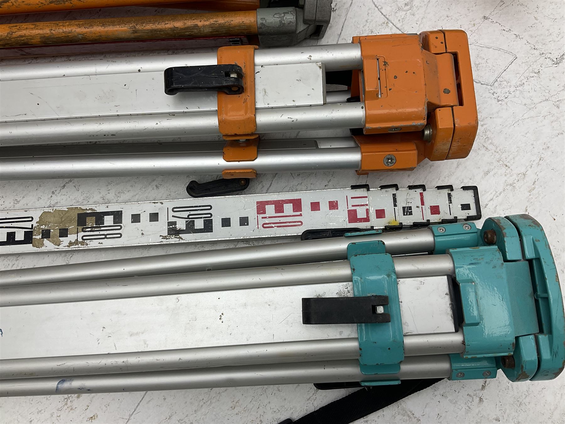 Land Surveying equipment - Nikon AX-2s Automatic Level 360 degrees, serial no.810890; in carrying case with instructions; Nikon Electronic Distancemaster Prism; in carrying case; Imax B6AC Dual Power Professional Balance Charger/Discharger; in carrying bag; Omni Zero 