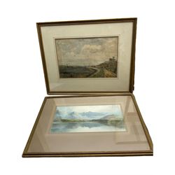 Fleetwood Charles Varley (British 1863-1942): Beck in the Valley of Desolation - Bolton Woods and Lake Landscape, two watercolours signed, together with six further watercolours variously signed 