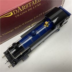 Darstaed '0' gauge - SDJR 2-6-2 tank locomotive No.26 in blue/black; boxed with original packaging and invoice dated 04/02/2017.