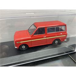 Nine Paul's Model Art 'Minichamps' 1:43 scale die-cast models - six boxed Bentleys and two unboxed Bentleys; and a Bedford estate van (9)