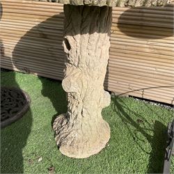 Bird feeder, welcome sign planter and cast stone sundial  - THIS LOT IS TO BE COLLECTED BY APPOINTMENT FROM DUGGLEBY STORAGE, GREAT HILL, EASTFIELD, SCARBOROUGH, YO11 3TX