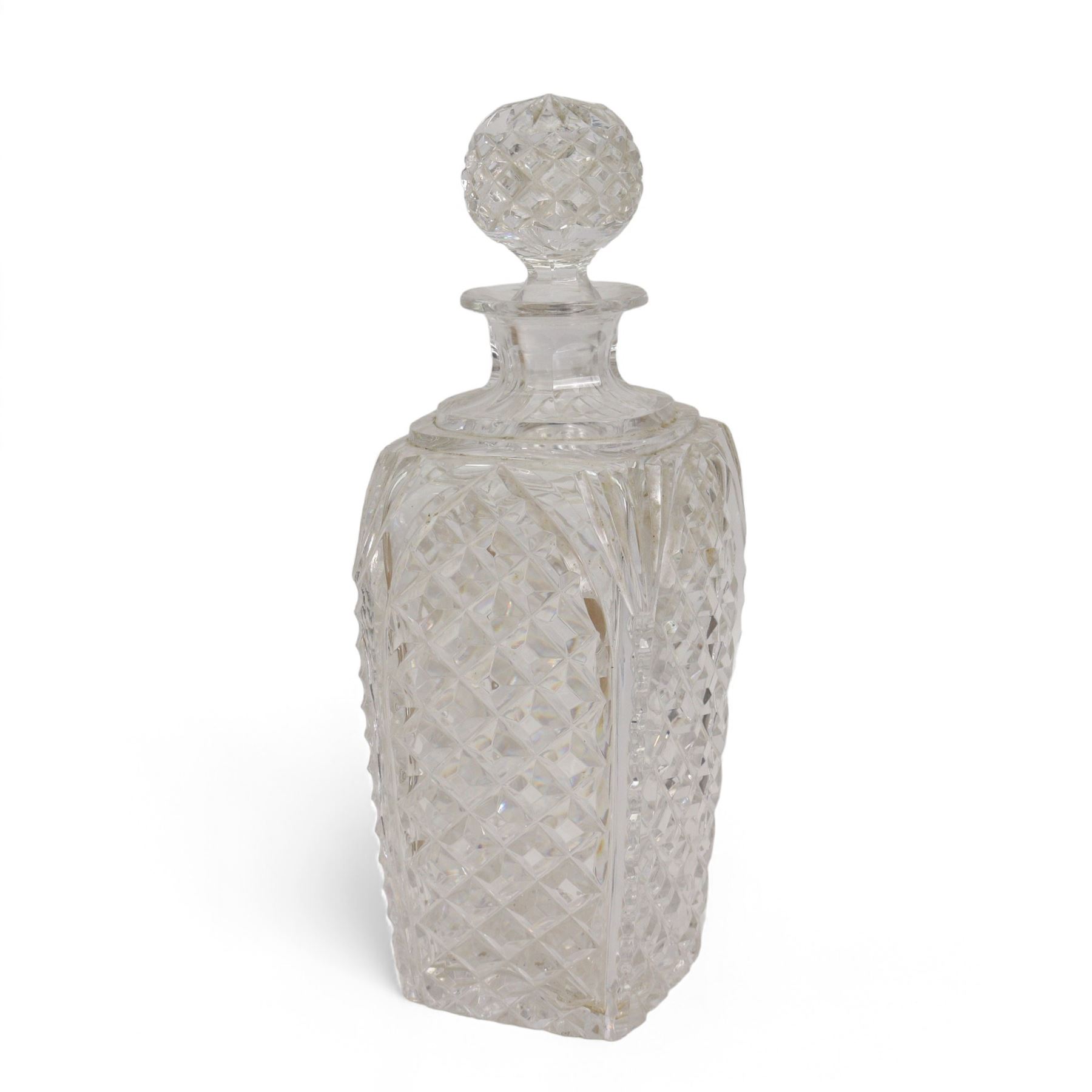 Quantity of table glass including Stuart liqueur decanter, Edinburgh bowl, three Roemer style wine glasses, etched glasses, heavy cut glass bowls etc, together with a Victorian silver-plated presentation goblet for Glasgow Academical Club, Athletic Sports, 1871, in two boxes