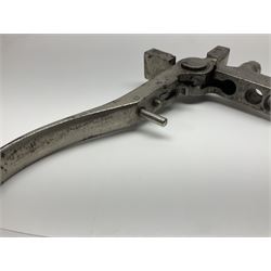 Smith & Wesson Russian .44 calibre Ideal nickel plated iron loading tool incorporating bullet mould L23cm