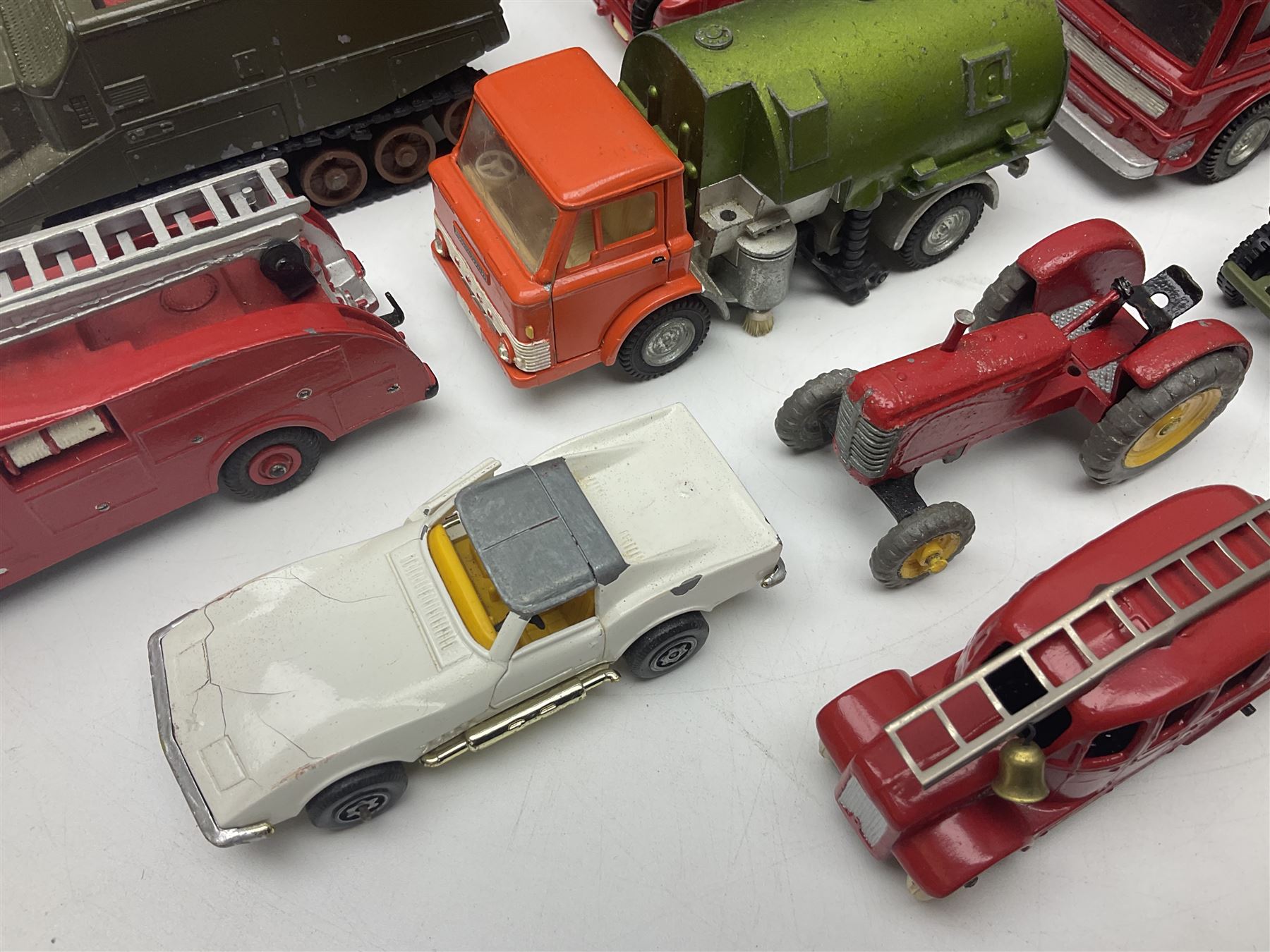 Mamod steam engine, together with other die cast cars etc