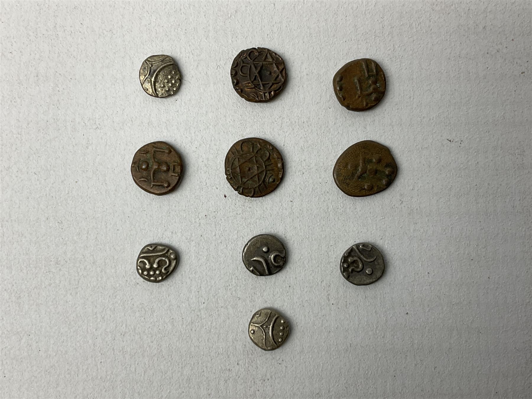 Para-numismatic and miscellaneous items, including enamelled coins, coin weights, model/toy coinage, gaming token, Indian temple tokens etc