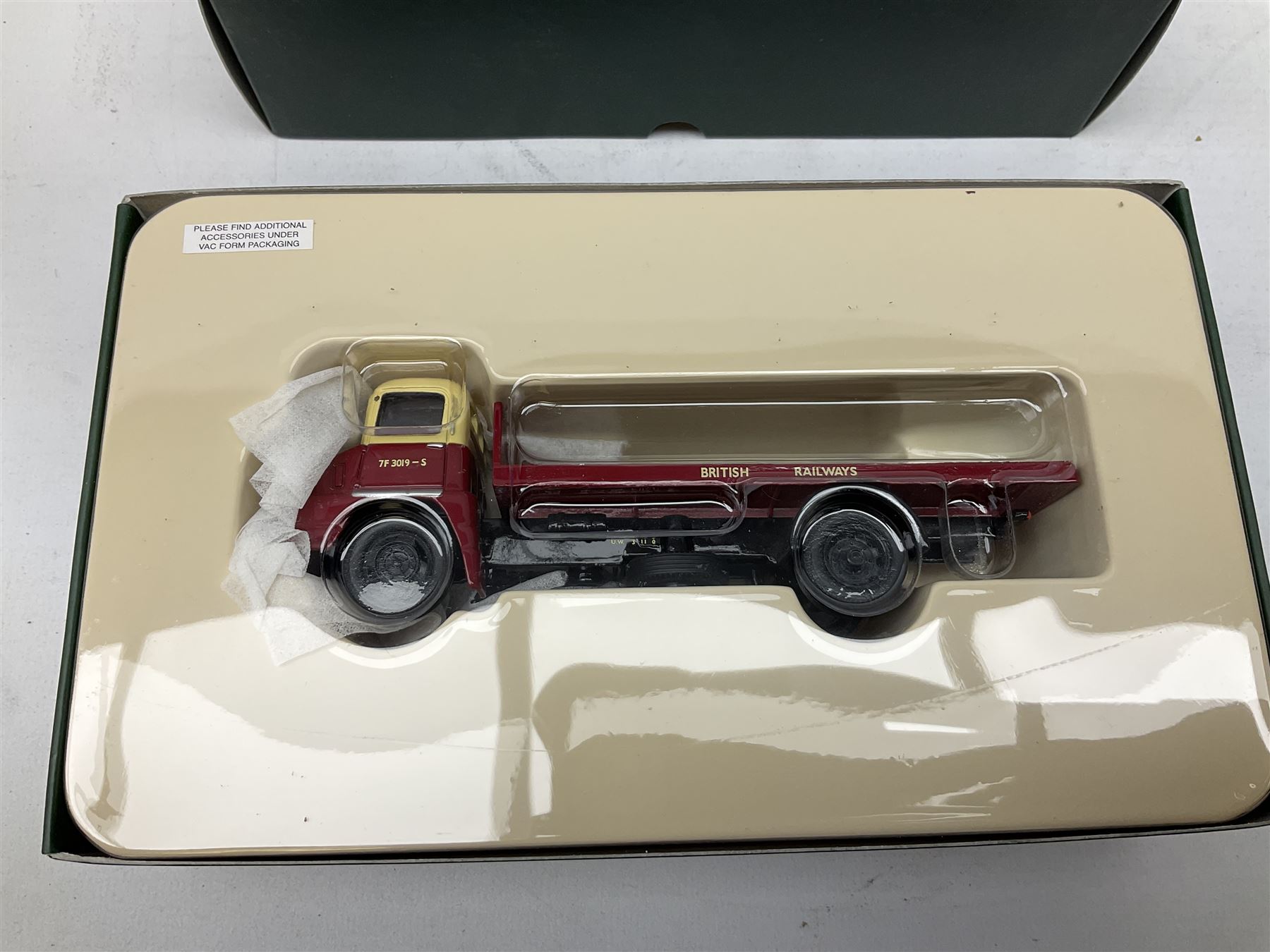 Corgi Premium limited edition - three Showman's Collection die-cast models comprising 07413 John Biddall Funfair Land Rover; 16602 Jennings Scammell Highwayman Ballast and Dodgem trailer; and 55609 John Thurston Diamond Ballast; together with three British Rail models comprising CC11606 Albion Reiver Platform Lorry and Tank Container Load; CC11301Scammell Scarab; and CC11001 Thames Trader Flatbed; all boxed (6)