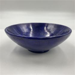 Lapis lazuli mosaic bowl, D10cm, H4cm