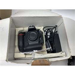 Nikon F-401 camera body, serial no. 2064766, together with Nikon Shutter Speed range, serial no.106395, and other Nikon equipment and camera bodies 