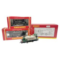 Hornby '00' gauge - Class D 0-4-0 tank locomotive No.4, Membership Edition 2001; boxed; Class J13/J52 0-6-0ST locomotive No.3111; boxed; Class 101 Holden 0-4-0 tank locomotive Tolgus Tin Co. No.1; and Class 0F Caledonian Pug 0-4-0ST locomotive No.56038; both in associated boxes (4)