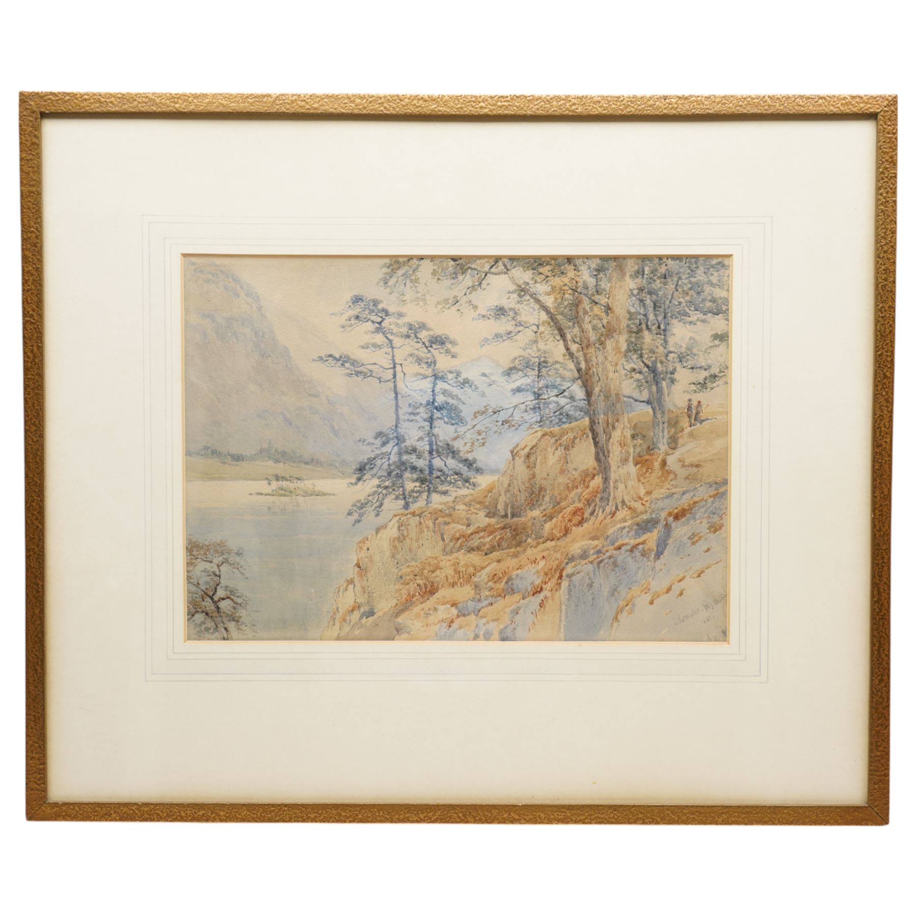 William James Boddy (British 1831-1911): 'Ullswater', watercolour signed titled and dated 1881, 25cm x 35cm