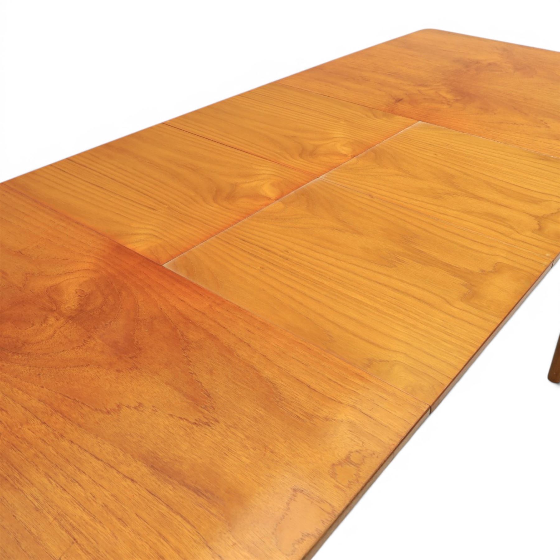 A.H. McIntosh & Co Ltd - Mid-20th century teak double leaf extending dining table (Extended 234cm)