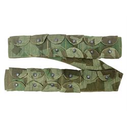 WW2 German Luftwaffe Parachutist's camo bandolier; stamped 0/0510/0052 1943