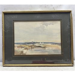 William B Dealtry (British 1915-2007): 'Kilnsea - Towards Spurn Point', watercolour signed, titled verso 29cm x 40cm 