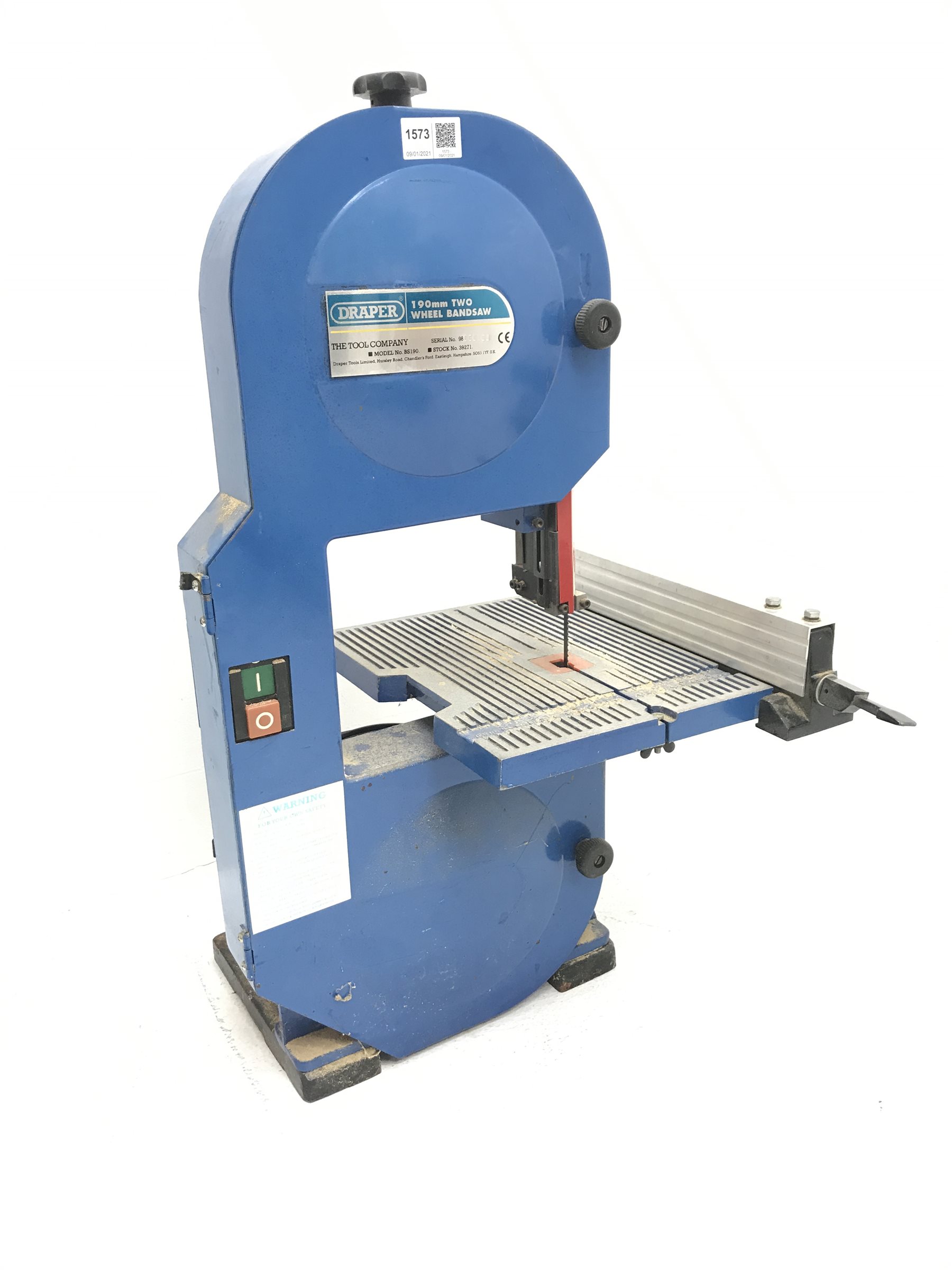 Draper BS 190 bench top bandsaw The Furnishings Sale Furniture