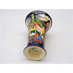 Moorcroft 'Homemaker' pattern trumpet shaped vase designed by Emma Bossons ltd. ed. 28/150 dated 2012, H15.5cm    