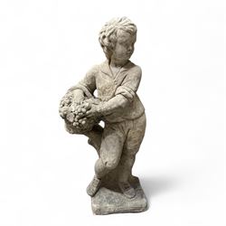 Set of four Cast stone Traditional Seasons, Including Spring, Summer, Autumn & Winter