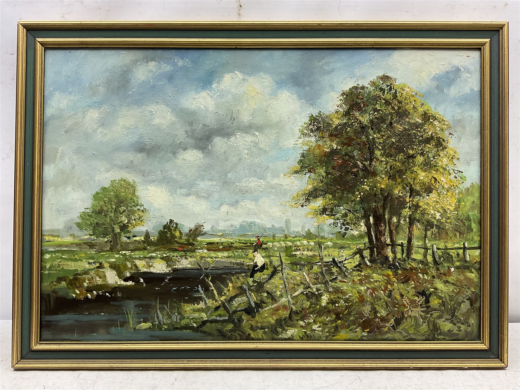 William Norman Gaunt (British 1918-2001): 'Constable Country', oil on canvas signed 49cm x 74cm