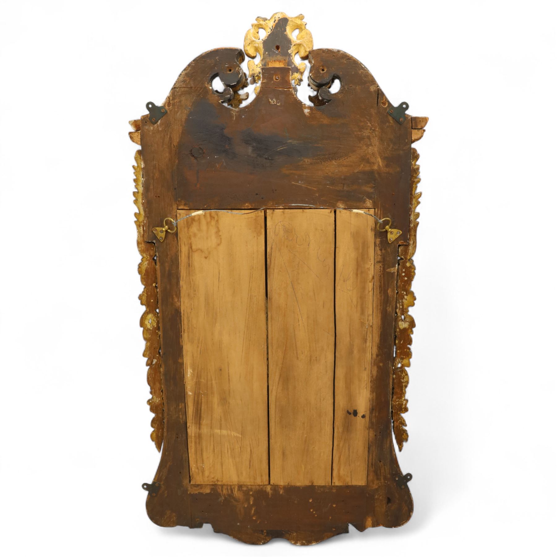 Late 19th-century George II style carved walnut and gilded mirror ...