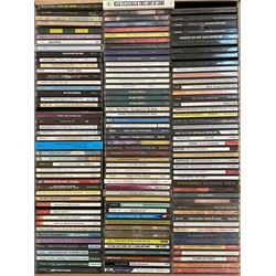 A large collection of mostly Jazz CD's including Fred Astaire, Fats Waller, Duke Ellington, Ella Fitzgerald 
other music in three boxes (300+)
