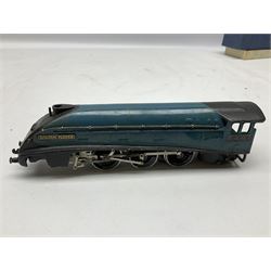 Tri-ang Hornby '00' gauge - Coronation Class 4-6-2 locomotive 'Coronation' No.6220 in LMS blue/silver livery with 'Alternative Names & Numbers' pack in box base with plain slip case; and Class 57XX 0-6-0 Pannier Tank locomotive No.8751; boxed; together with an incomplete and repainted Hornby Dublo Class A4 4-6-2 locomotive 'Golden Plover' No.4497 in associated box (3)