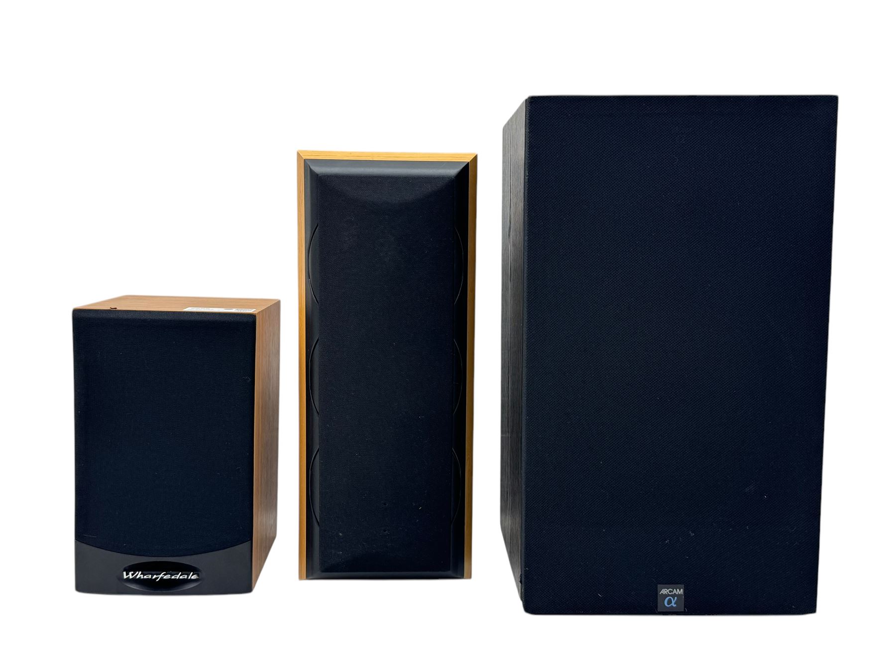 Wharfedale VALDUS 100SE speaker; MISSION speaker; pair of B&W DM10 speakers; pair of ARCAM 'Alpha' speakers