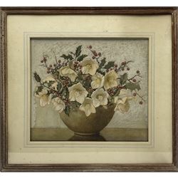 Harold Edward Conway (Staithes Group 1872-1949): Christmas Roses with Holly, watercolour signed and dated 1946, 34cm x 39cm
Provenance: Conway was a friend of the vendor's grandparents who lived in Burford, Oxfordshire, where the artist spent most of his life