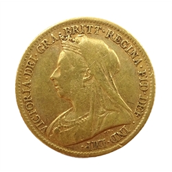  1900 gold half sovereign  