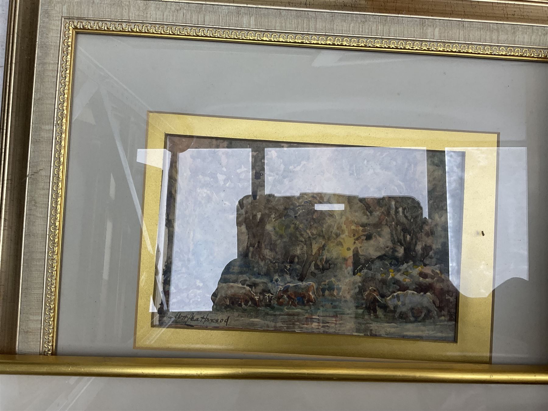 Collection of original watercolours, artists to include Joseph Haslam Hawkswoth (British 1827-1908), Norman Wilkinson, Moffat Peter Lindner (British 1852-1949), Albert Charles Dodds, Miller Smith etc (13)