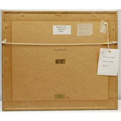 Madeleine Eyland (Belgian/British 1930-2021): 'Marshland', pastel signed, titled verso 23cm x 30cm 
Provenance: artist's studio collection. Marie-Madeleine Eyland (neé Legrain) was born in 1930 at Floriffoux, Belgium; she lived most of her life in Scarborough working as a nurse and an artist.