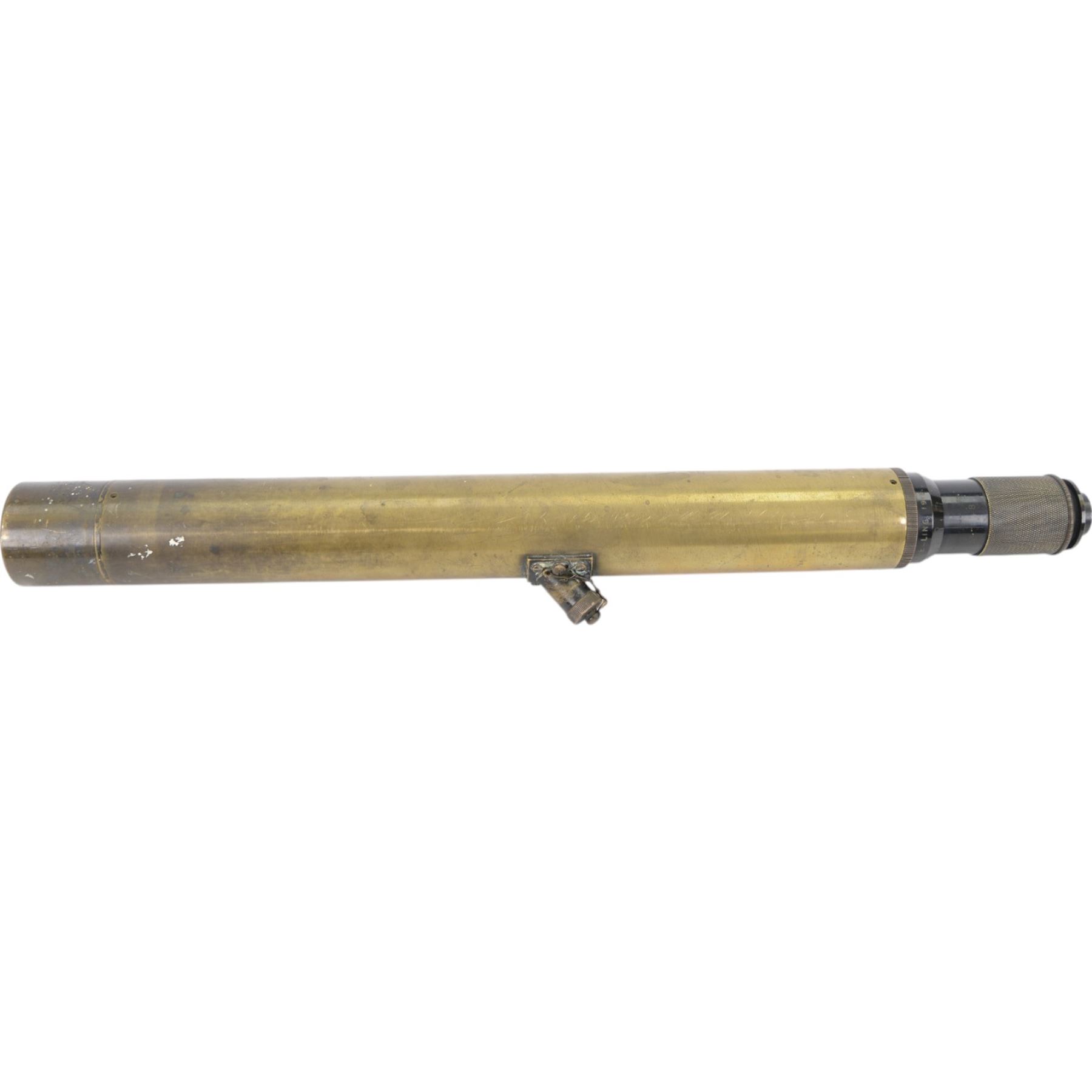  Ottway & Co military sighting scope in a case inscribed 'W.Ottway & Co Ltd 1916 Power 6', together with another Ottoway sighting scope 