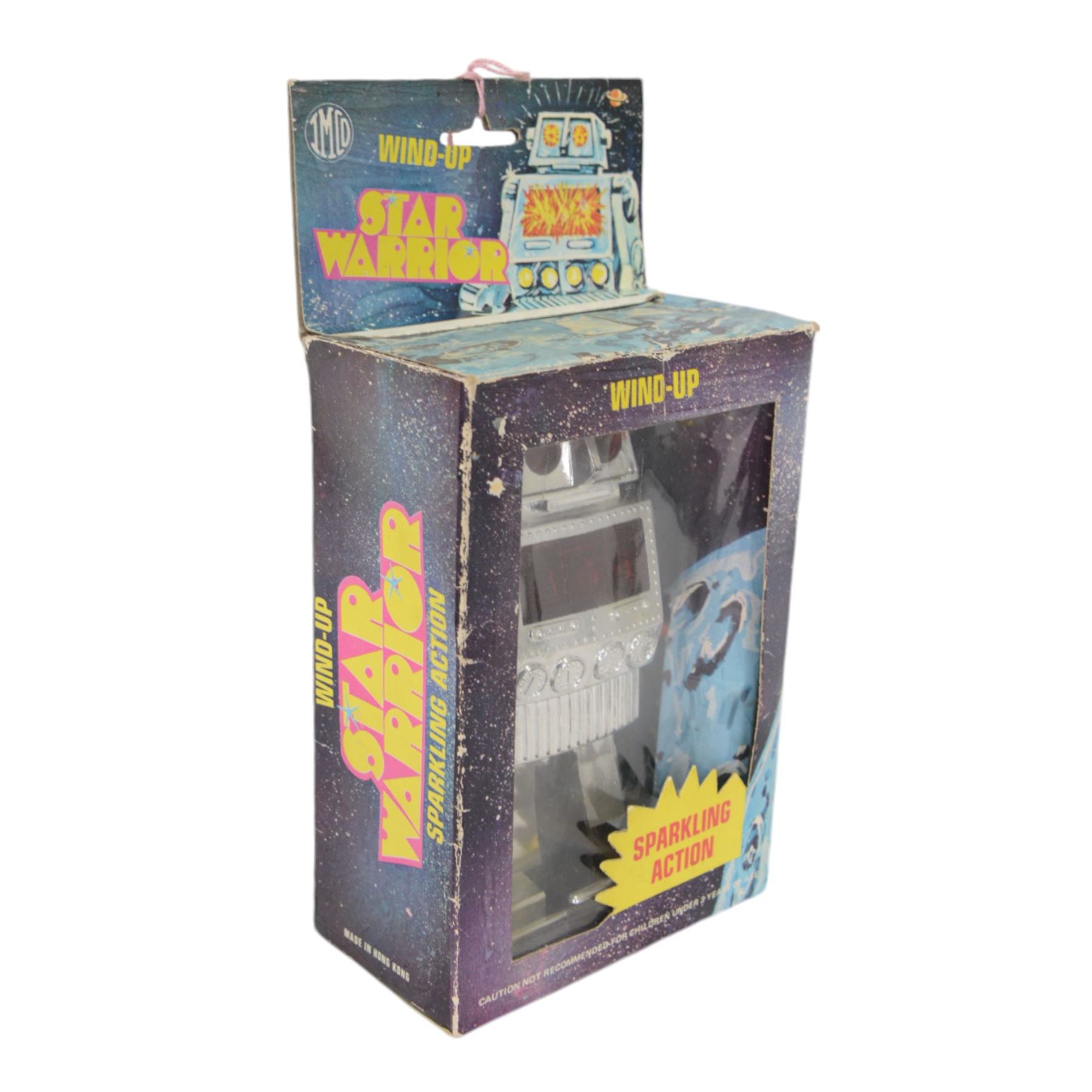 Three tinplate wind up/clockwork toys, to include a Japanese Cragstan Snapping Alligator, boxed, a Japanese Noguchi polkadot robot and an Audi Auto Union Streamline car, together with a boxed Wind Up Star Warrior