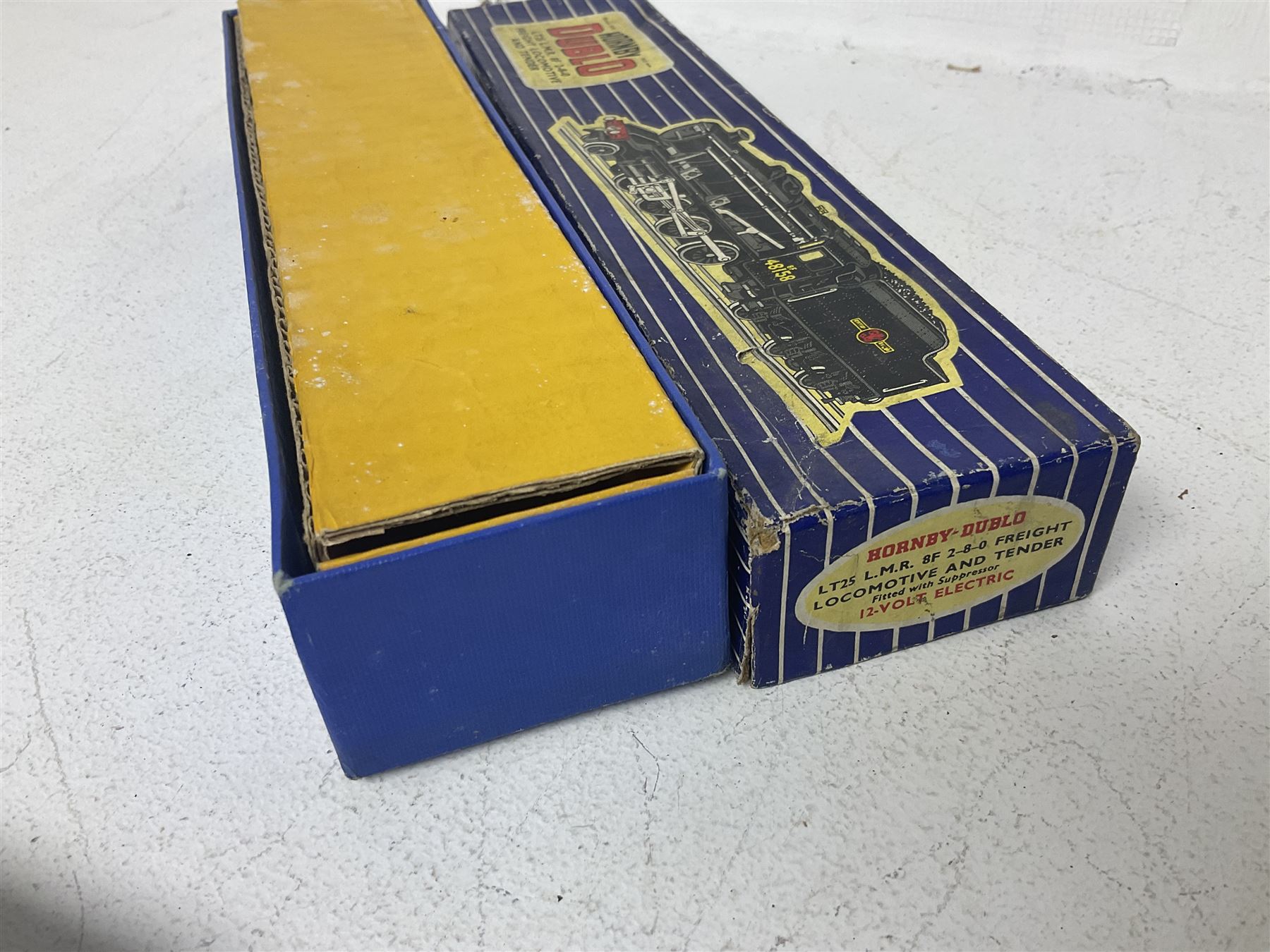 Hornby Dublo - 3-rail Class 8F 2-8-0 freight locomotive no.48158 with tender, Duchess Class 4-6-2 ‘Duchess of Montrose’ locomotive no.46232, Class 4MT Standard Tank 2-6-4 locomotive no.80054, all in original boxes; and Class N2 0-6-2 Tank locomotive no.69567, without box (4) 