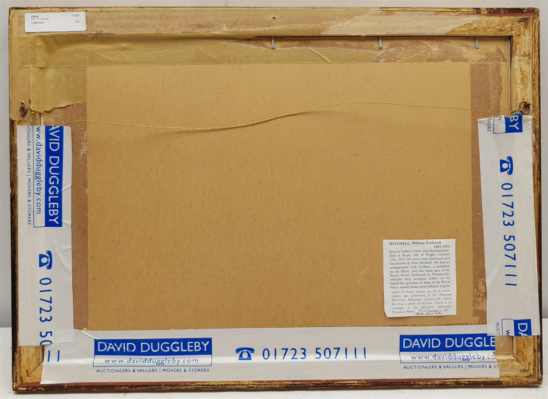 After William Frederick Mitchell (British 1845-1914): 'St Paul's London', watercolour bears signature title and date May '08, 15cm x 30cm