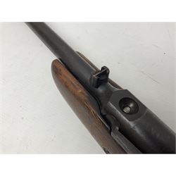 BSA .22 cal. air rifle with top loading under-lever action, serial no.G28864, L113.5cm overall NB: AGE RESTRICTIONS APPLY TO THE PURCHASE OF AIR WEAPONS.