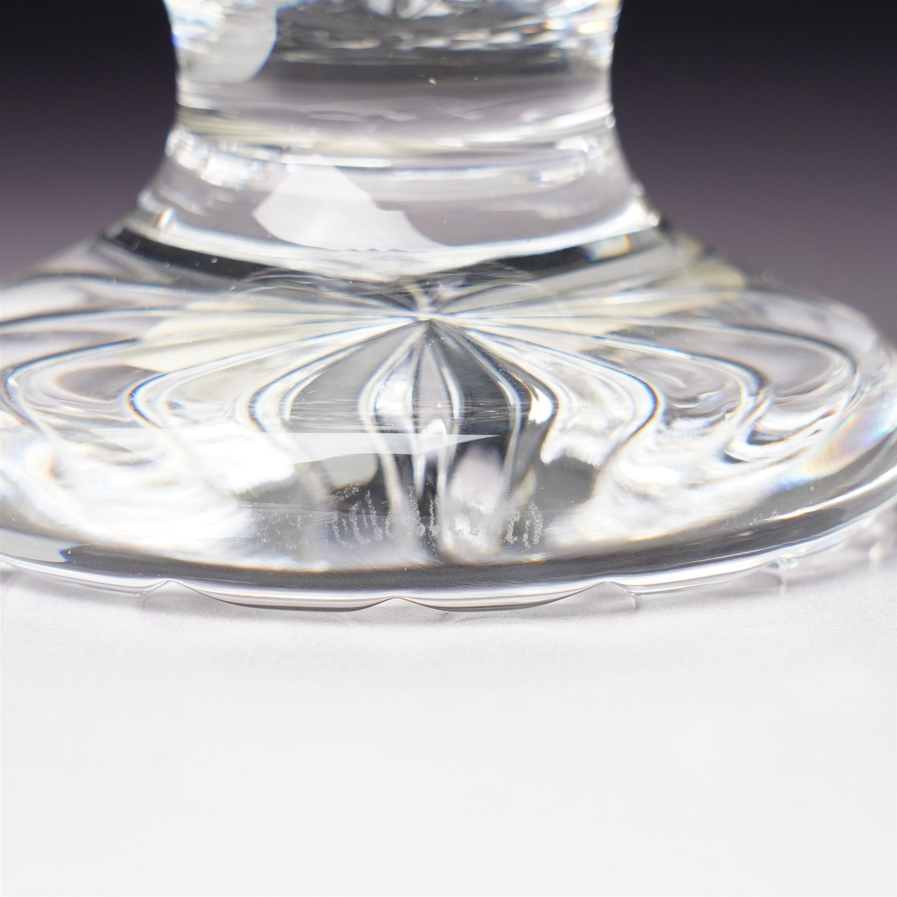 Waterford Crystal 'Pompeii' vase, boxed, H15cm, a Waterford 'Archive' vase, boxed, H18cm, and a collection of other Waterford items, including an ashtray, cake slice, and covered pot (5)