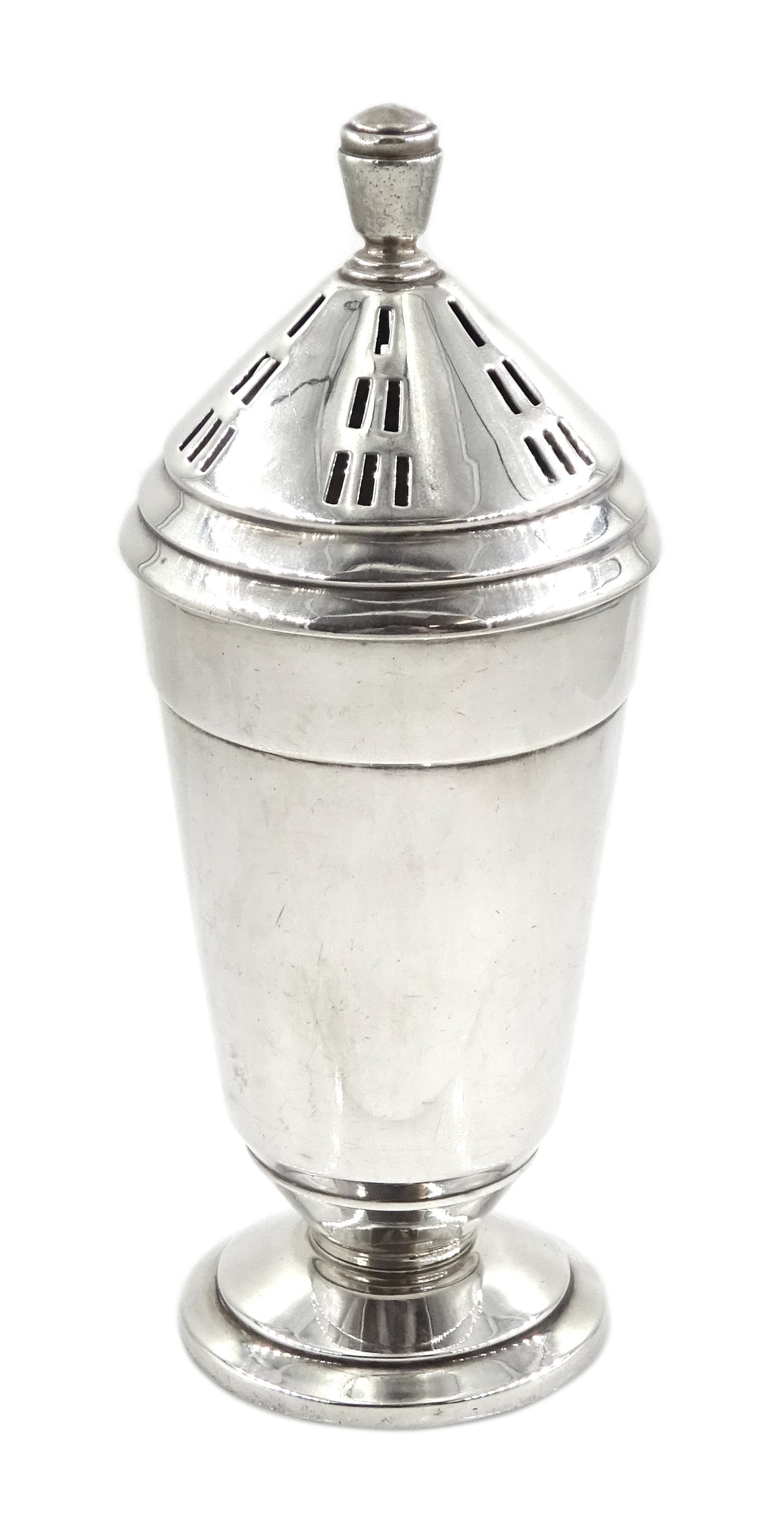 Silver sugar castor by Wilson & Gill, Birmingham 1930, approx 5oz